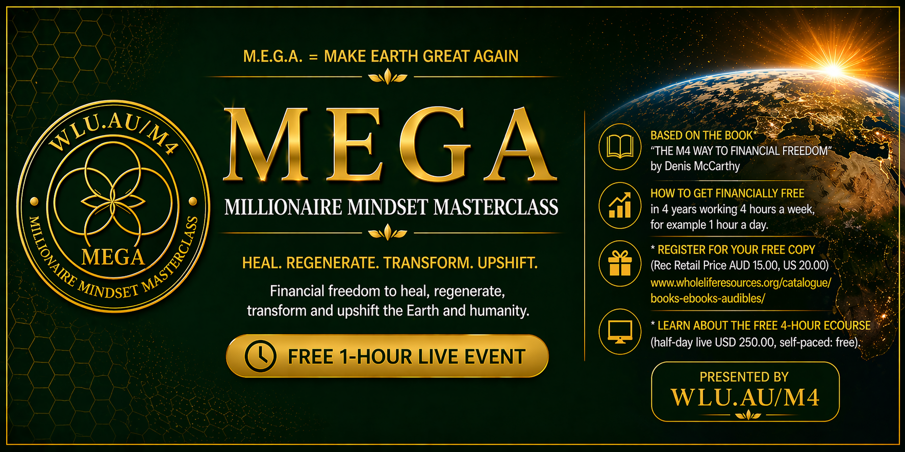 MEGA Millionaire Mindset Masterclass banner